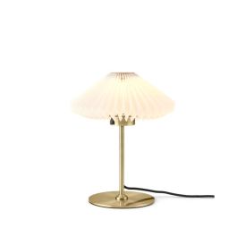 Borðlampi Paris Ø24 cm hvítur/messing