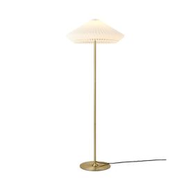 Gólflampi E27 Paris Ø56 cm hvítur/messing