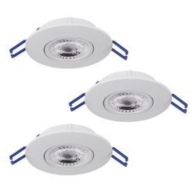 Innfeldur kastari LED Zujar 3x3,4W 9cm hvítir