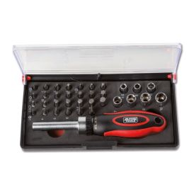 Bitasett með skrúfjárni Alpha tools 35stk