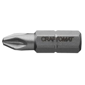 Skrúfbitar PZ3 1/4" 25 mm 3 stk Craftomat