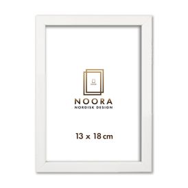 Myndarammi 13x18 cm Noora fura hvítur