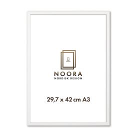 Myndarammi 29,7x42cm Noora fura hvítur
