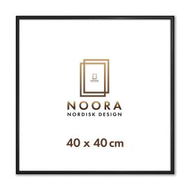 Myndarammi 40x40 cm Noora ál svartur