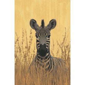 Hljóðvistarmynd sebrahestur 800x1220x20 mm InEx