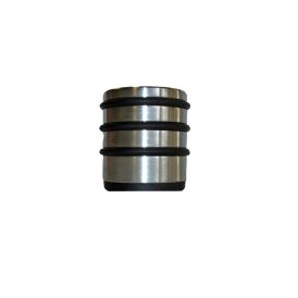 Hurðastoppari 75mm Jasa ryðfrítt stál með gúmmihringjum