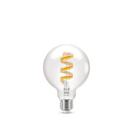 Snjallpera LED E27 RGB glær filament Wiz G95 40W