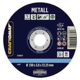 Skurðarskífa 230mm Craftomat málmur