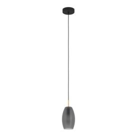 Hangandi ljós E27 Batista Ø12cm reyklitað