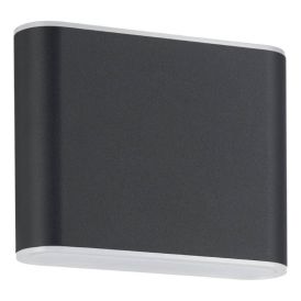 Veggljós LED Grutti IP65 11.5 cm koksgrár