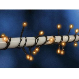 Inni jólasería rafhlöðu 80 LED gult ljós Veli line 6 m