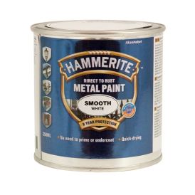 Járnmálning Hammerite smooth 0,25L hvít
