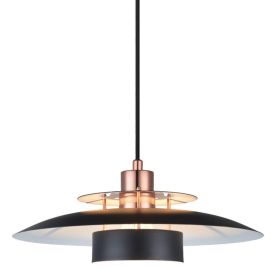Hangandi ljós E27 Sørup Ø40 cm svart/kopar