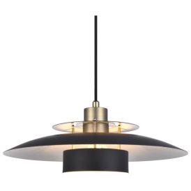 Hangandi ljós E27 Sørup Ø40 cm svart/messing