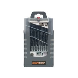 Borasett HSS-R1 málmur 1-13mm Craftomat 25stk