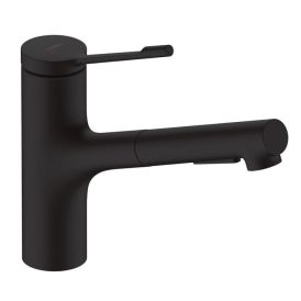 Eldhústæki útdraganlegt Hansgrohe Lean M34 matt svart