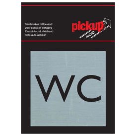 Skilti WC salerni 80x80 mm Pickup ál útlit