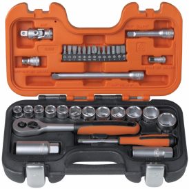 Topplyklasett 3/8" 34 hlutir Bahco S330