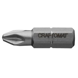 Skrúfbitar PZ1 1/4" 25 mm 3 stk Craftomat