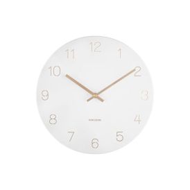 Veggklukka Charm Ø30cm hvít