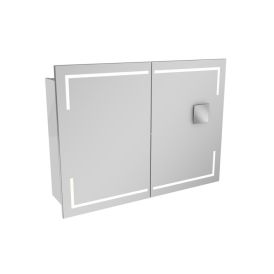 Speglaskápur LED Stella Camargue 100x73,7x15,7mm hvítur