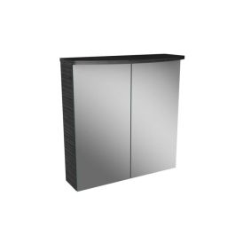 Speglaskápur LED 600x702x155 mm Camargue dökk eik