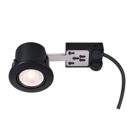 Innfeldur kastari GU10 Mixit Pro svartur dimmanlegur Ø8,5 cm