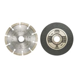 Skurðar og slípidiskar 6stk 115mm Ryobi RAK6AGD115