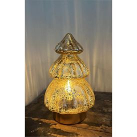 Glerjólatré ljóst LED með timer 20x12x12cm Veli Line