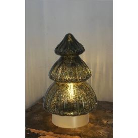 Glerjólatré dökkt LED með timer 20x12x12cm Veli Line