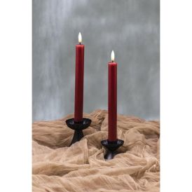 Rafhlöðukerti LED 25 cm 2 stk rauð 2x2 AAA