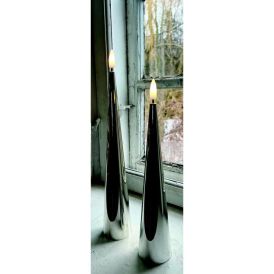 Kerti LED 2 stk silfur 22 & 26cm