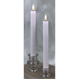 Rafhlöðukerti LED 25 cm 2 stk hvít 2x2 AAA