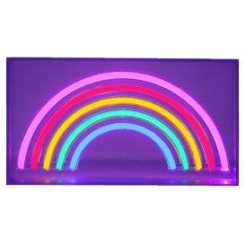 Neonskilti regnbogi 24x13 cm USB