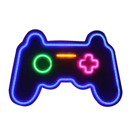 Neonskilti Gamer 24x13 cm USB