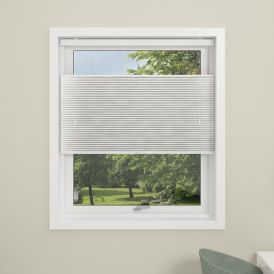 Plíseruð gardína 100x160 cm Debel Touch Split hvít