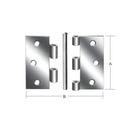 Löm með splitti 75x75mm Vormann galv