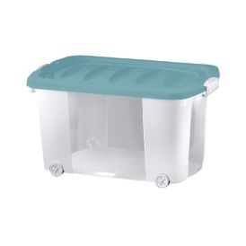 Plastkassi á hjólum með loki 45L Jelenia (margir litir) 1stk