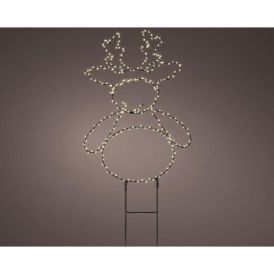Hreindýr með LED 47cm Lumineo málmur