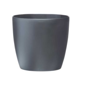 Blómapottur Brussels Round Mini Ø13cm dökkgrár