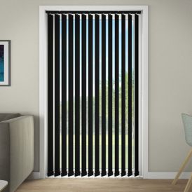 Strimlagardínur 100x250 cm Debel D'Lux svartar