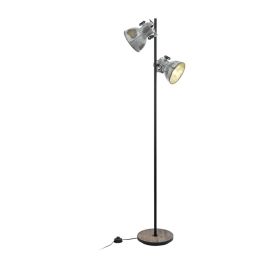 Gólflampi 2xE27 Barnstaple 158cm stál/tré