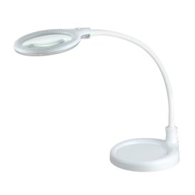 Föndurljós með stækkunargleri LED Magni mini 6W 38cm hvítt