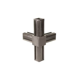 Samtengi beint og 90° 30x30x2 mm svart