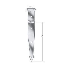 Grindarlöm 300x35mm Vormann svört