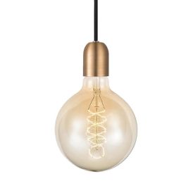 Skrautpera með perustæði E27 40W Halo Design kopar/svart
