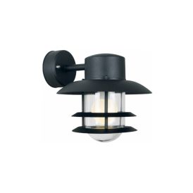 Veggljós niður E27 Copenhagen Ø22cm IP54 svart