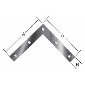 Flatjárn L 120x120x20mm Vormann galv.
