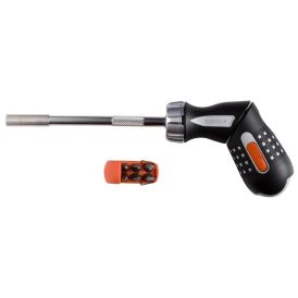 Bitaskrúfjárn 1/4" með skralli og 6 bitum Bahco