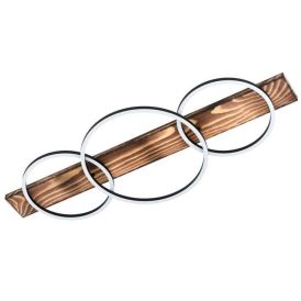 Loftljós 3 x LED Boyal rustic tré 101 cm